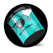 Pintura Plastica Negro Mate Gorilla Colors