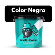 Pintura Plastica Negro Mate Gorilla Colors