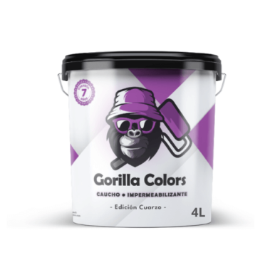 Pintura Caucho Impermeabilizante para Exteriores Edición Cuarzo Gorilla Colors